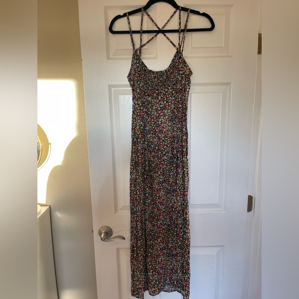 NWT Zara 100% viscose Floral Midi Dress